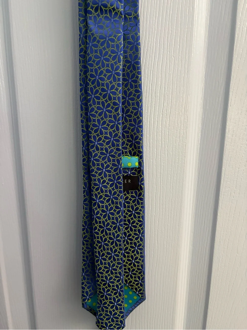 Ted Baker London Blue and Yellow Floral Silk Tie